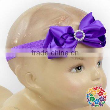 Silvery Sequin Hairbows Baby Girls Headbands Fanny Hair Bow With Elastic Band Wholesale photo-4
