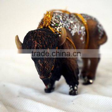 Resin Mini Yak Animal Statue for Home Decor photo-2