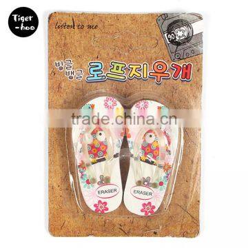 Novelties Wholesale China TPR Cartoon Slipper Eraser