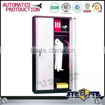 Cheap Price Metal Double Door Locker 2 Door Steel Wardrobe