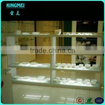 LED White Acrylic Plate Display Cases and Dish Display Fixture photo-2