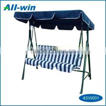 garden swing with three seats, three person swing, three-seat swing with canopy