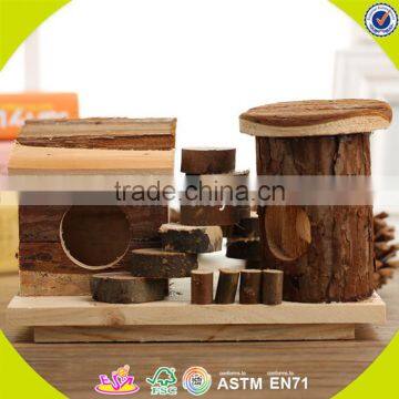 2017 New Design Wooden Mini Animal House Lovely Wooden Mini Animal House Small Wooden Mini Animal House W06F021 photo-3