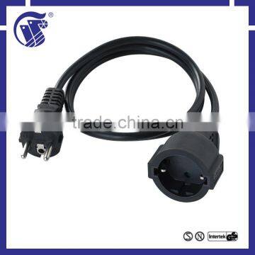 IEC female connector CEE male connector high quality transparent extension cord