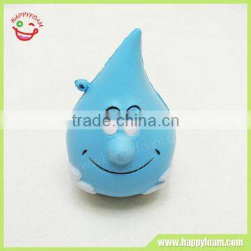 PU foam squishy soft slow rising water drop shape stress ball