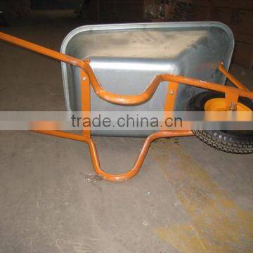 American Agriculture Concrete Building Wheel Barrow Galvanized Tray PU Wheel photo-3