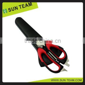 SK009 9" magnetic kitchen scissors holder cover with tpr handle