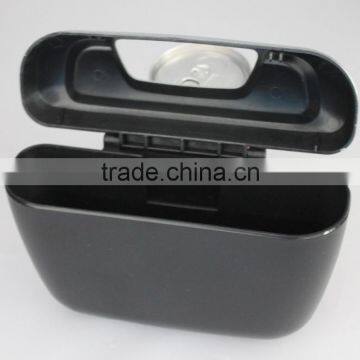UNIVERSAL Mini Auto Car Trash Rubbish Can Garbage Can Dust Case Holder Box Black photo-3