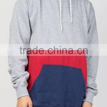 Oversized front kangaroo pocket men hoodie wholesale