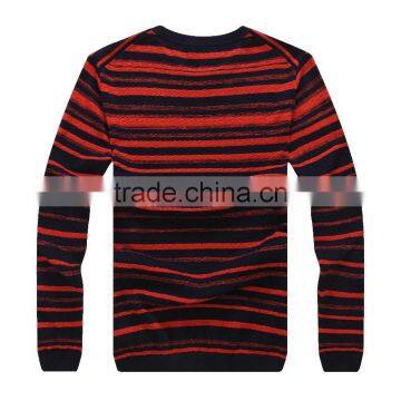 Fashion Men Stripe Cotton Light Knitted Sweater photo-2