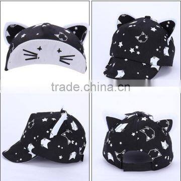 Heat Transfer Printing Kid Baseball Caps With Ears Children Hats photo-5