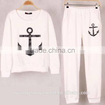 Letter Geometric Print Hoodies Pants Sets Women Sport Wear Loose Suit Tracksuit photo-6