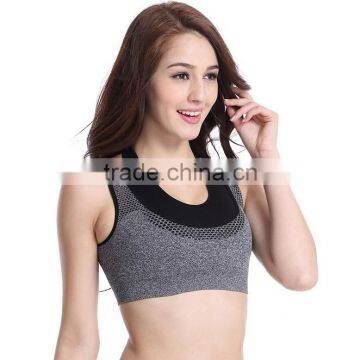 High Quality Factory Wholesale Custom Blank Seamless Underwear Wire Free Sports Bra photo-3
