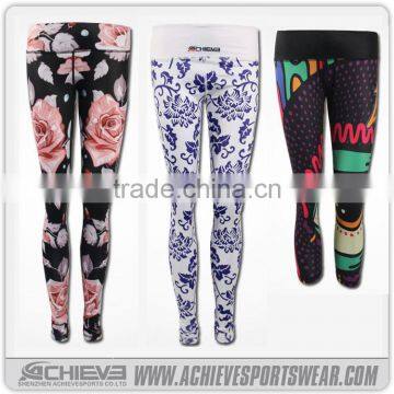 New Design Hemp Unique Yoga Pants for Women/sportswear for Printing Legging/rpet Yoga Pants photo-3