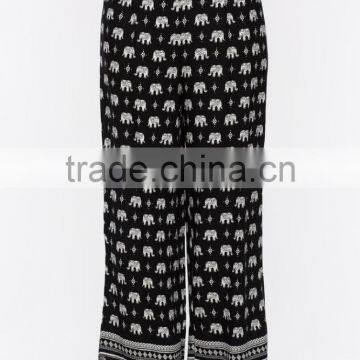 2017 Summer Lady Custom Animal Print Light Weight Pants Hotsale photo-4