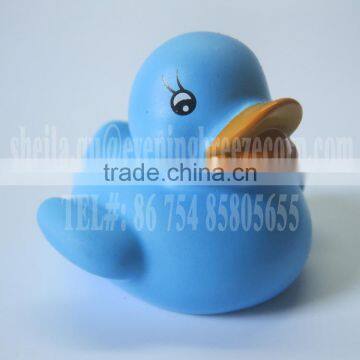 5cm mini skyblue rubber duck, mini light blue rubber duck, floating blue rubber ducky with logo imprint