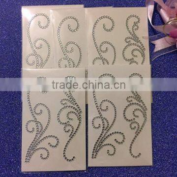 Self Adhesive 3mm Rhinestone Diamante Gem Sticker Strip Decoration photo-6