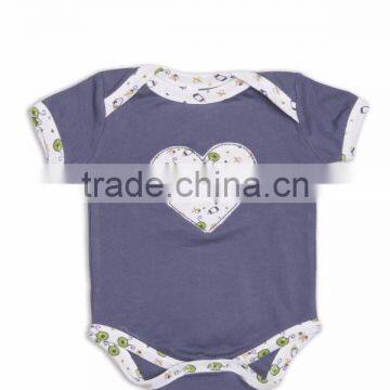 Short sleeve lap shoulder bodysuit