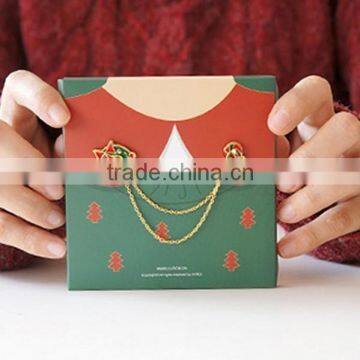Fashion christmas&new year couple chain brooch for suit,gold collar pins
