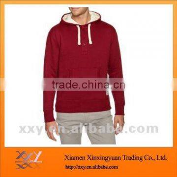 2015 Good Quality Plain Solid Color Men Heavy Cotton Hoody Garment