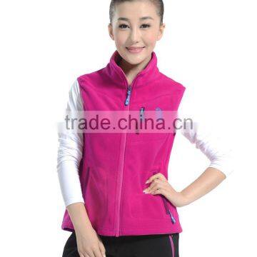 Customized Design Women Cheap Polar Fleece Vest