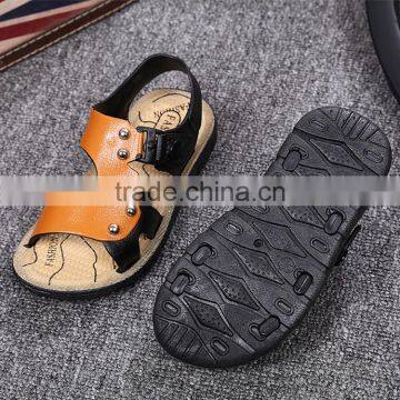 S17469A Fashion Leather Children Boy Sandals Shoes photo-4