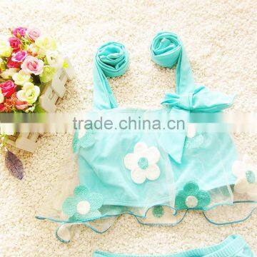 S31343W Fancy Flower Bikini Girls Photo Bathing Suit photo-4