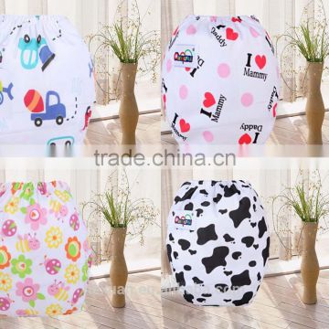 cartoon printed new baby adjustable cloth cloth diaper, reusable nappies,