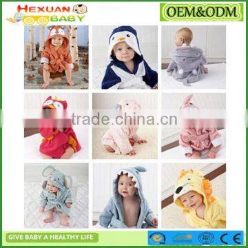 Hooded Animal Bathrobe Cartoon Baby Towel Character 10