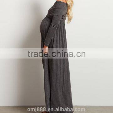 Maternity Wear Women Evening Cowl Neck Maxi Dress photo-2