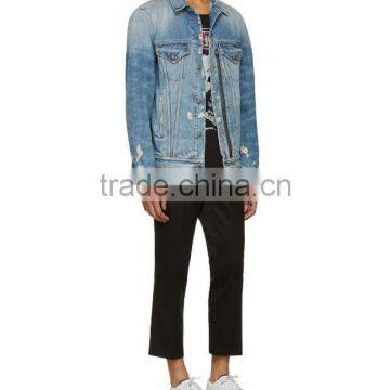 2017 Hot Sale Jean Jacket Wholesale Denim Jackets Plain Denim Jacket for Men photo-6