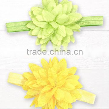 New Lime And Yellow Baby Floral Headband Set Cute Toddler Headbands Cute Infant Clothing HA90421-41