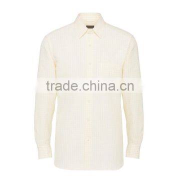 High quality wholesale men's classic square checkered long-sleeved shirt