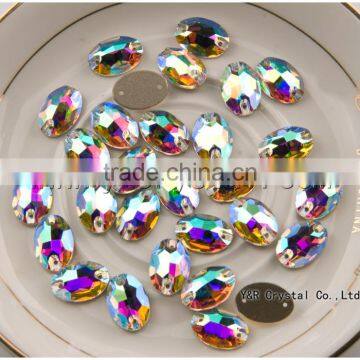 Shining Rhinestone Stone Button Sew on Crystal Beads for Wedding Dress photo-2