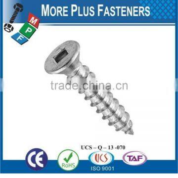 Made in Taiwan Flat Head Square Drive Robertson Wood Screw photo-6