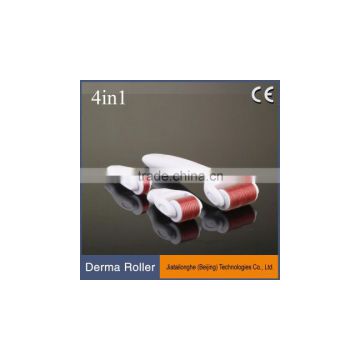 High grade changeable 3 heads 4 in 1 derma care roller for skin rejuvenation