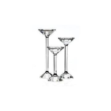 Clear Glass Candle Holders