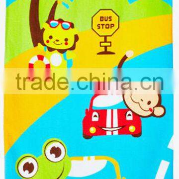 China Factory Custom Vivid Cartoon Velour Print Cotton Beach Towel photo-3