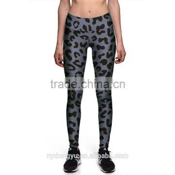 gray leopard stripe joggingyoga legging capris/morning xg plus size fitness training athletic legging/ sports pants