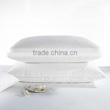 China supplier high quality comfortable hotel pillow, white goose down pillow