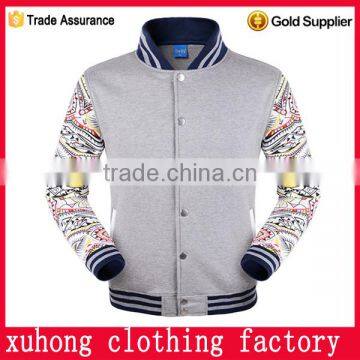 customize garment factory cheap varsity jacket with printing