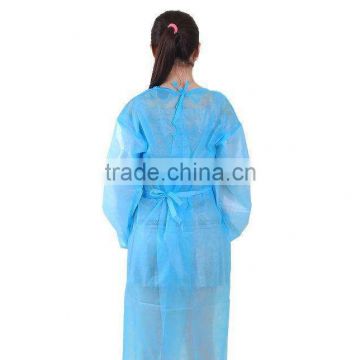 Hygienic disposable medical PE rain coat for hospital