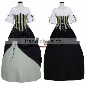 Custom Made Medieval Victorian Renaissance Ball Gown for Adult Women Cosplay Costume