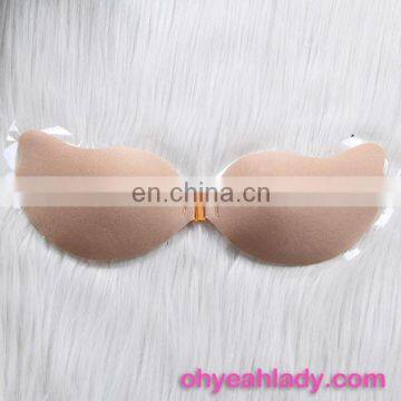Two Color Four Size One Piece Seamless Silicone Invisible Bra photo-5