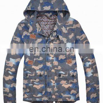 2015 new style jeans men fashion camouflage jacket