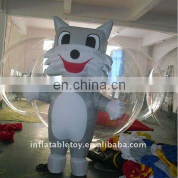 inflatable advertising fat cat moving cartoon