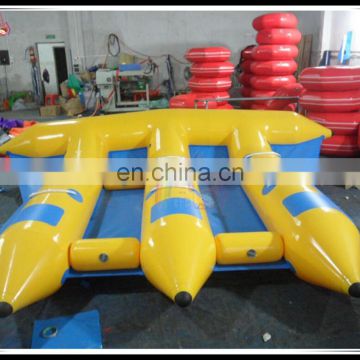 0.9mm PVC Tarpaulin Durable Inflatable Flyfish Towable Banan Float Water Games