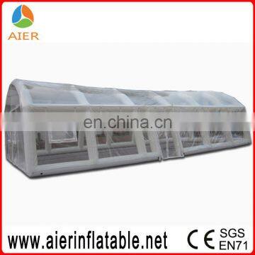 Airtight customzied inflatable tent,transparent pvc tent window