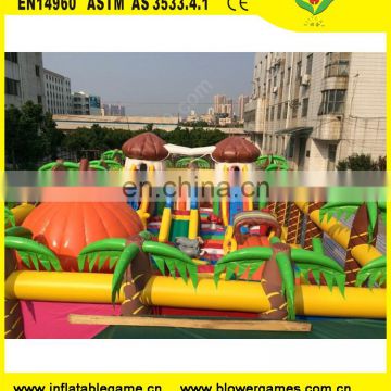 Customized inflatable fun city with interactive game Of New Structure