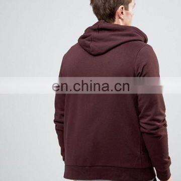 Fashion mans zipper black plain blank sleeveless hoodie